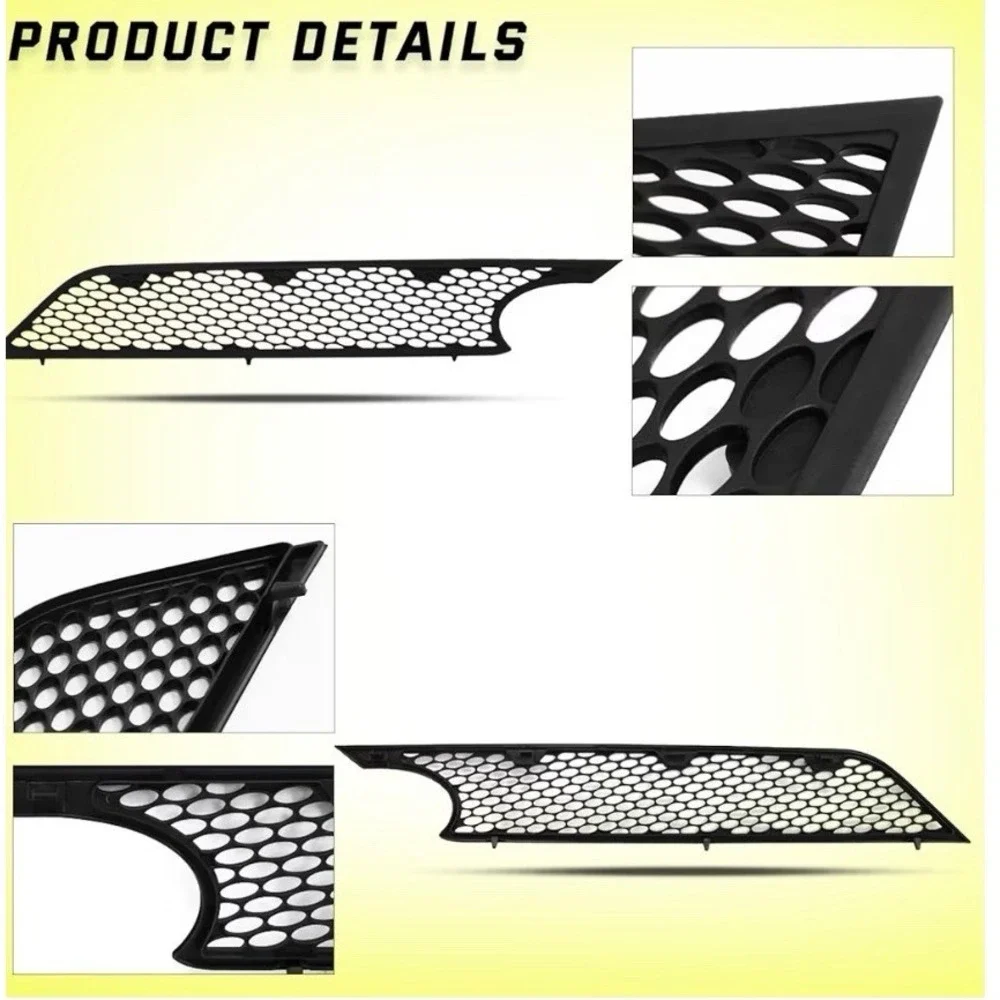 Black Side Grille Replacement Hood Vent Air Intake Grill fit for 2023+ Right